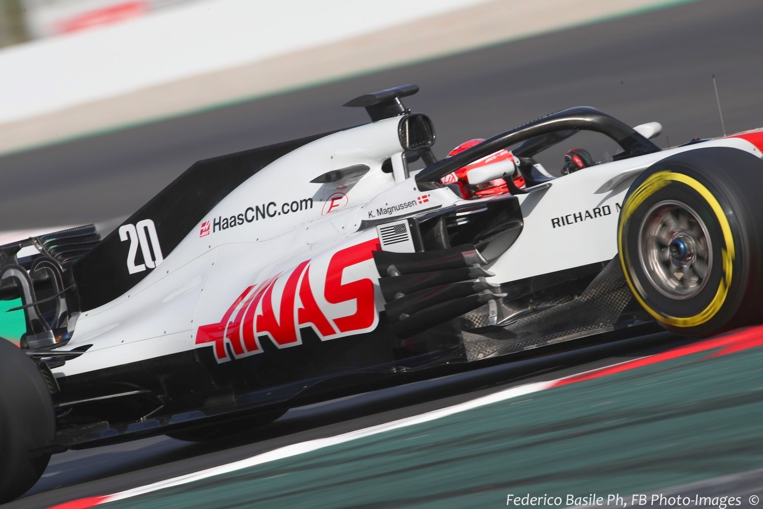 Kevin Magnussen in the Haas