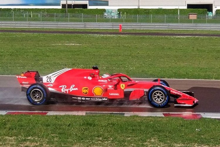 Kvyat in the #26 Ferrari
