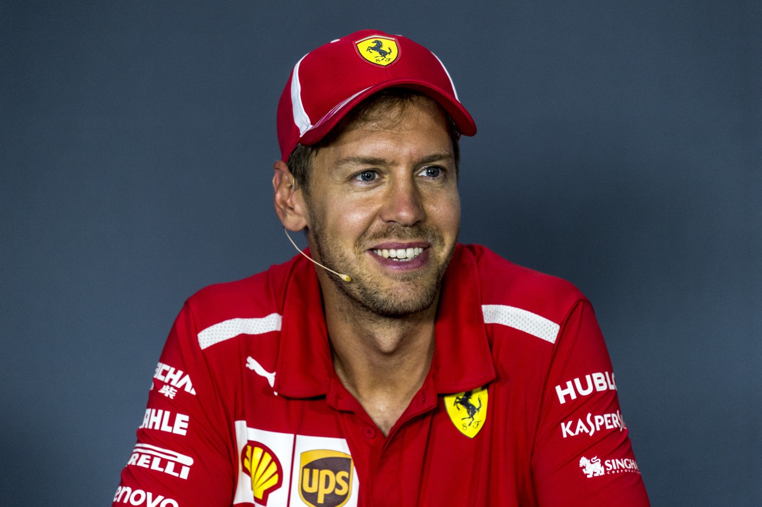 Vettel is in a good mood