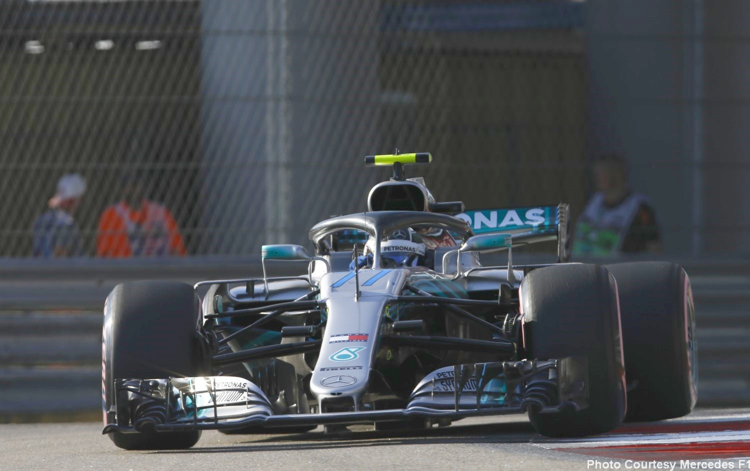 Mercedes slave driver Valtteri Bottas moved over and let his teammate win