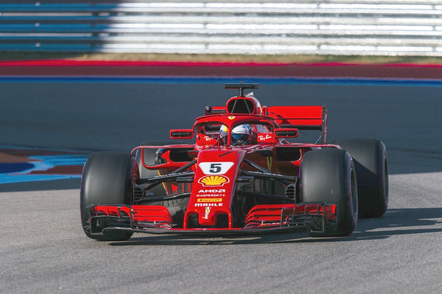 Vettel's Ferrari is simply no match for the Mercedes