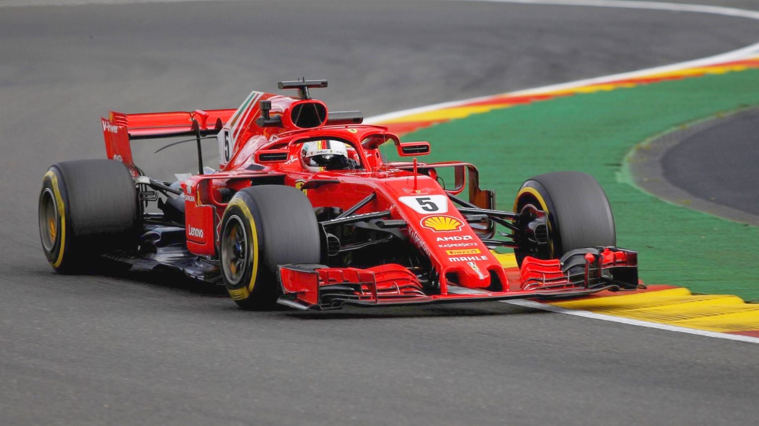 Vettel gives F1 Spa record again