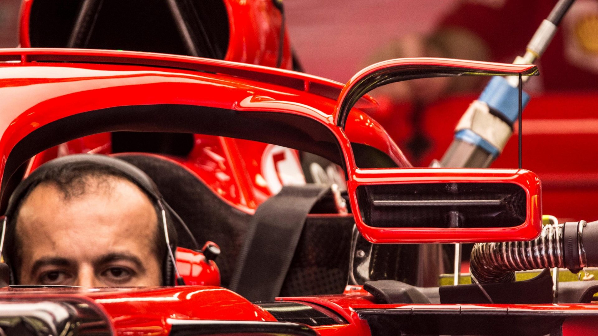 Ferrari Halo mounted mirrors