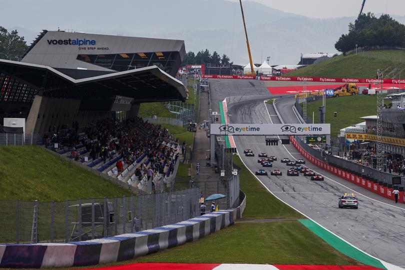 The climb to turn 1 is much steeper than what it appears on TV