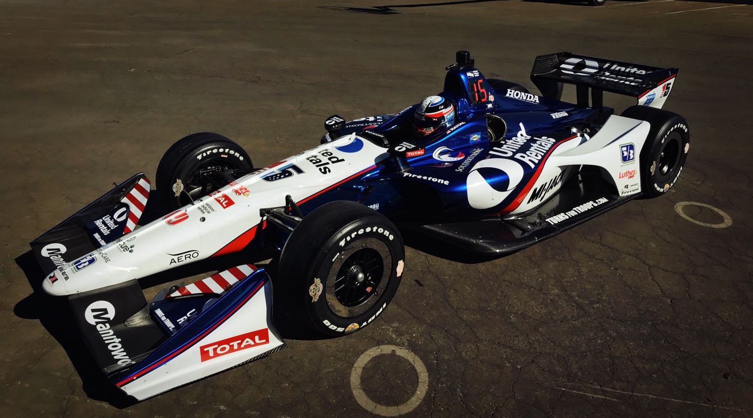 Rahal's livery with United Rentals