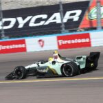 Pietro Fittipaldi in his first ever oval qualifying