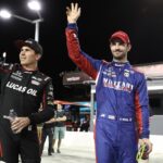 Wickens and Andretti acknowledge the accolades from the fans. The two ex-GP2/F2 drivers were the stars of the show.