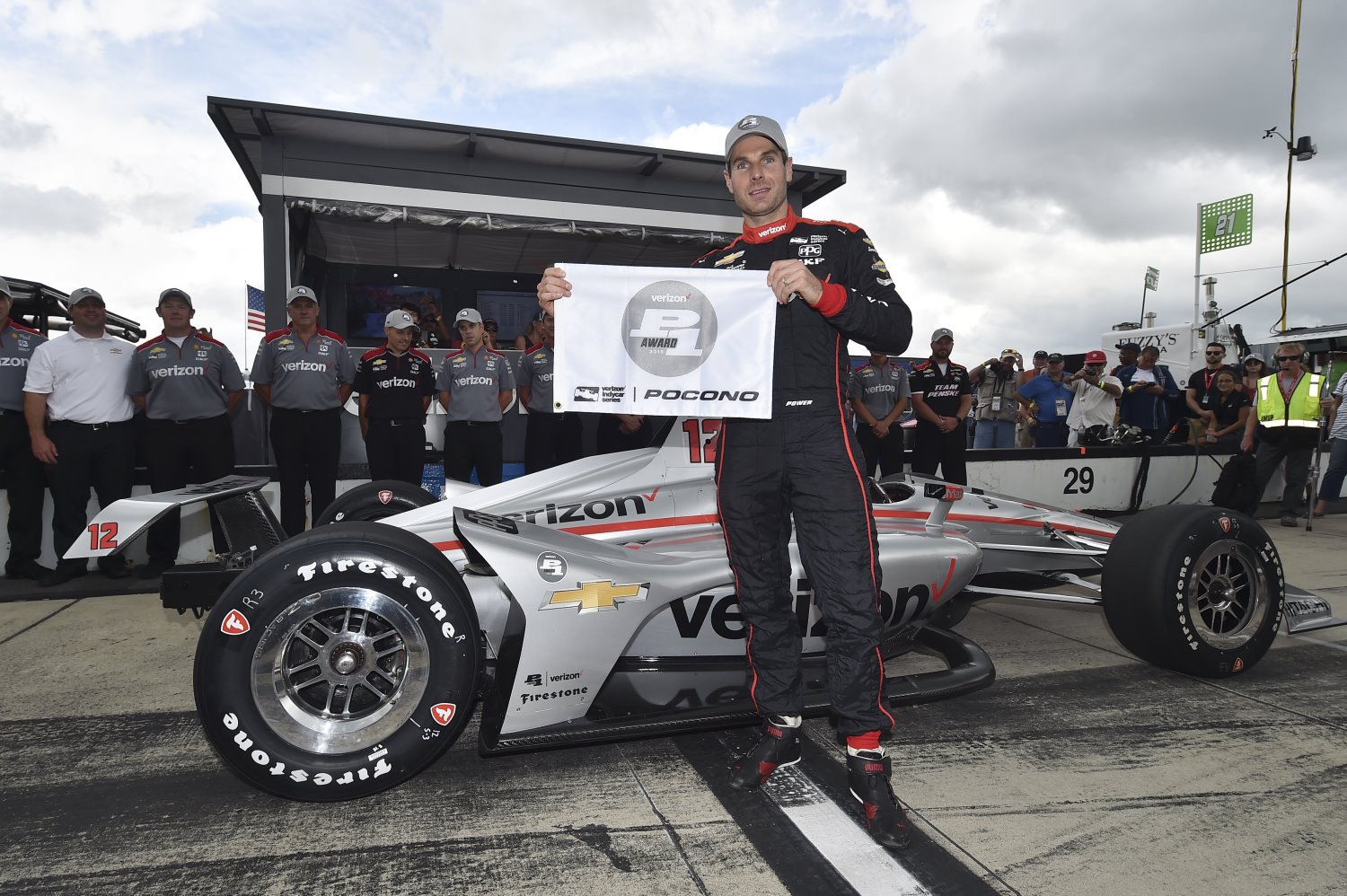 Polesitter Will Power is favored to win for a third straight time at Pocono
