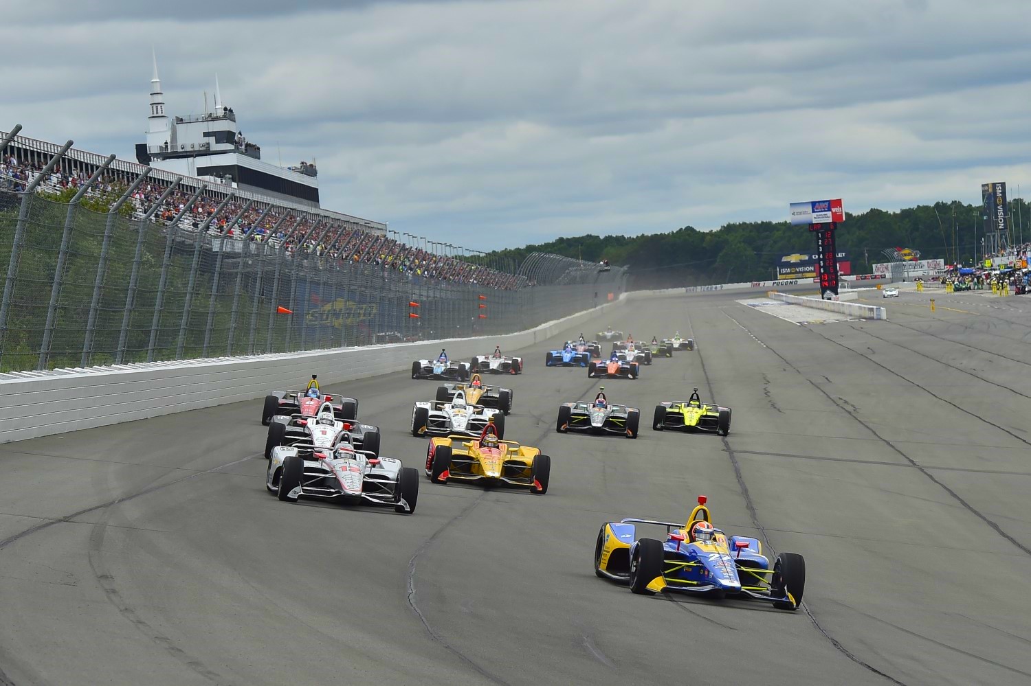 How much will the traction compound help or hurt the IndyCar race 3 weeks later