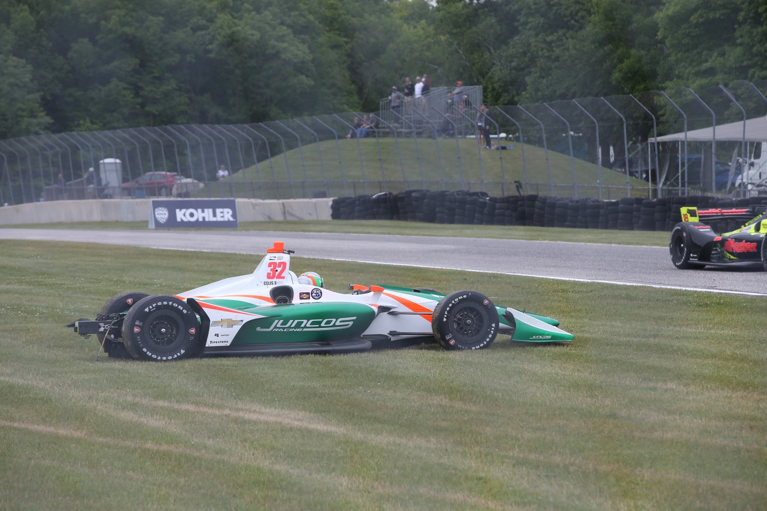 Celis Jr. spins out at Road America