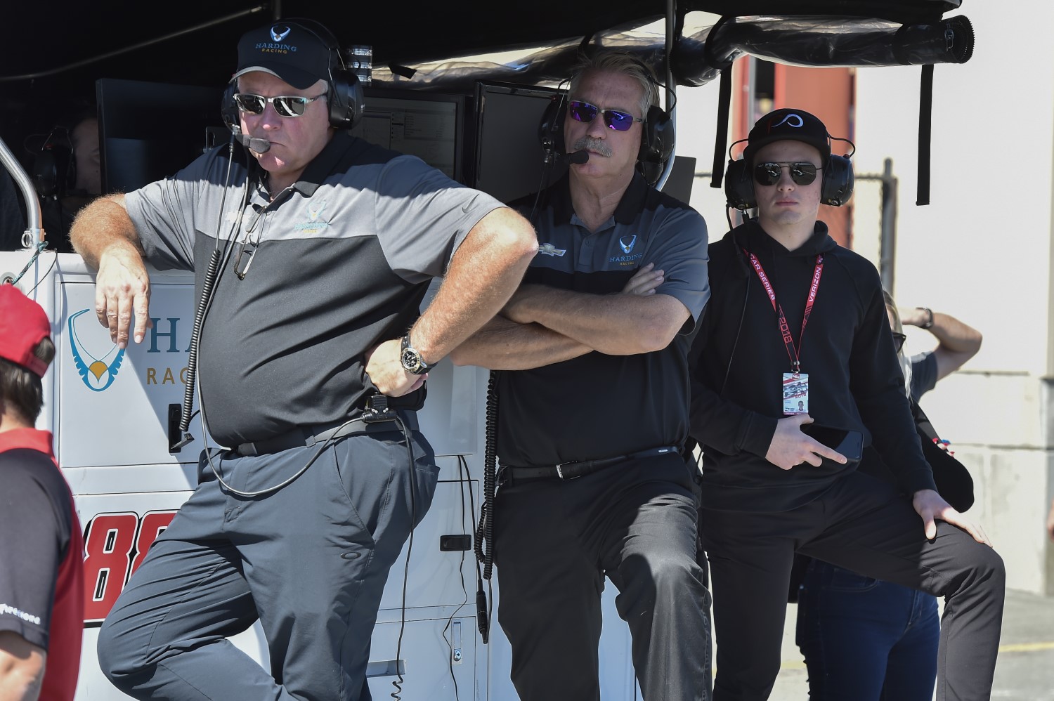 Harding Racing brain trust at Sonoma