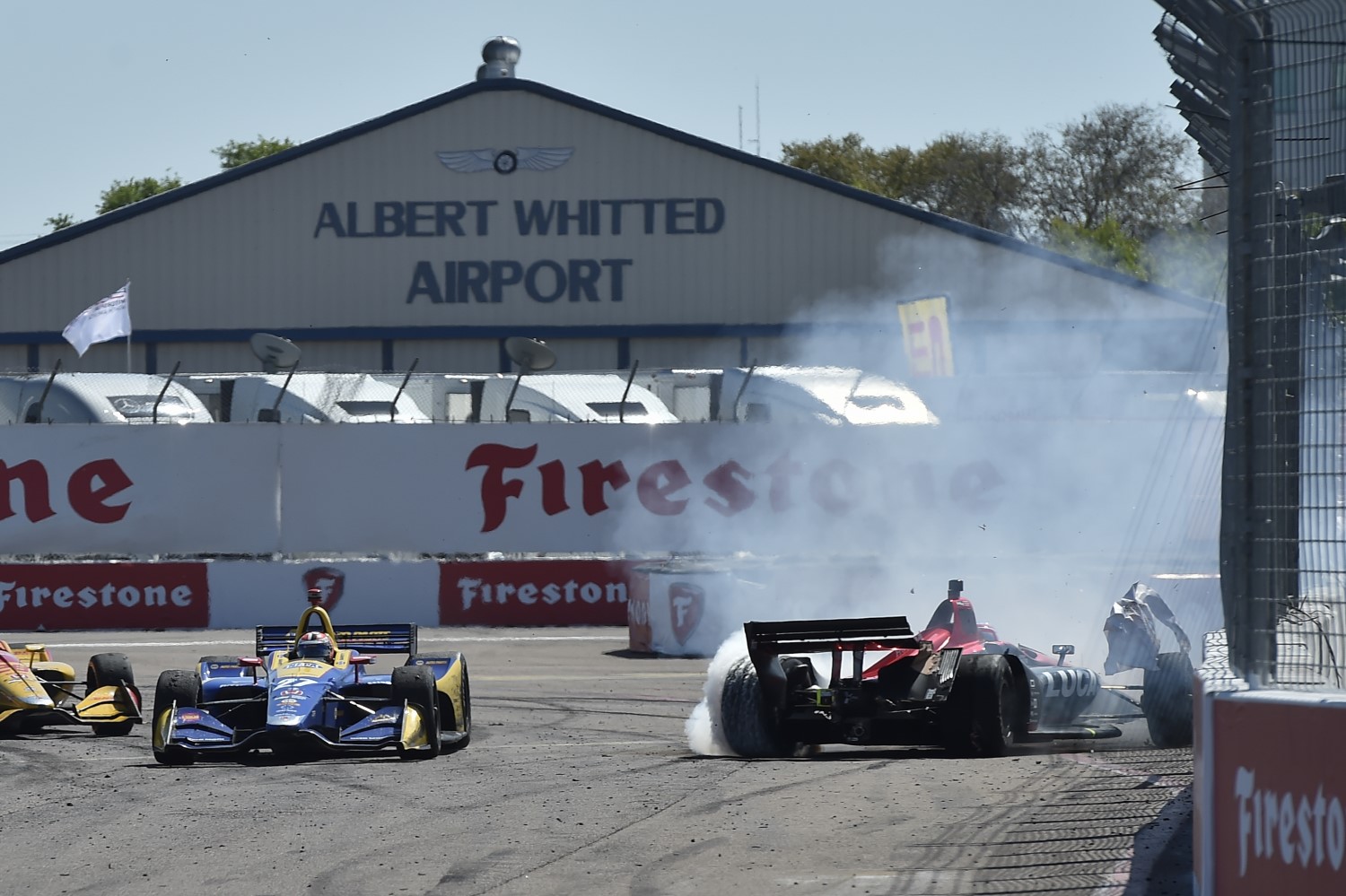 Wickens spins while Rossi powers through to third