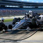 Newgarden led early but blistered tires. Note the massive crowd