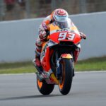 After falling several times in practice, Marquez surged to 2nd in qualifying