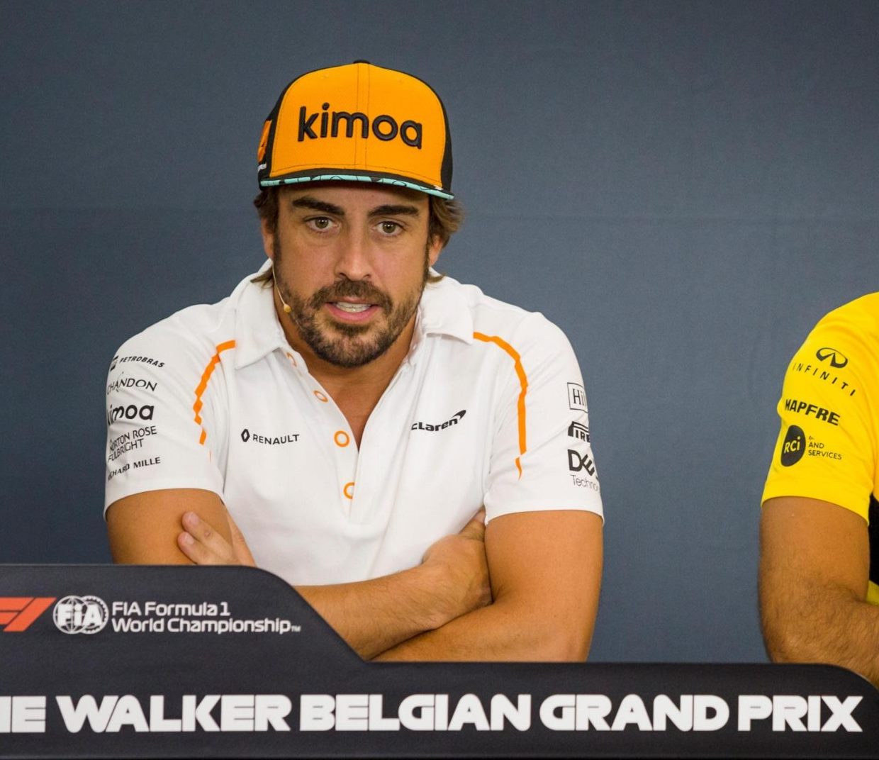 Fernando Alonso at Thursday's press conference