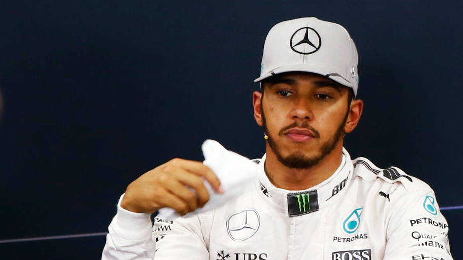 Hamilton with his crying towel. The poor boy enjoyed 4 years of superior Mercedes power.