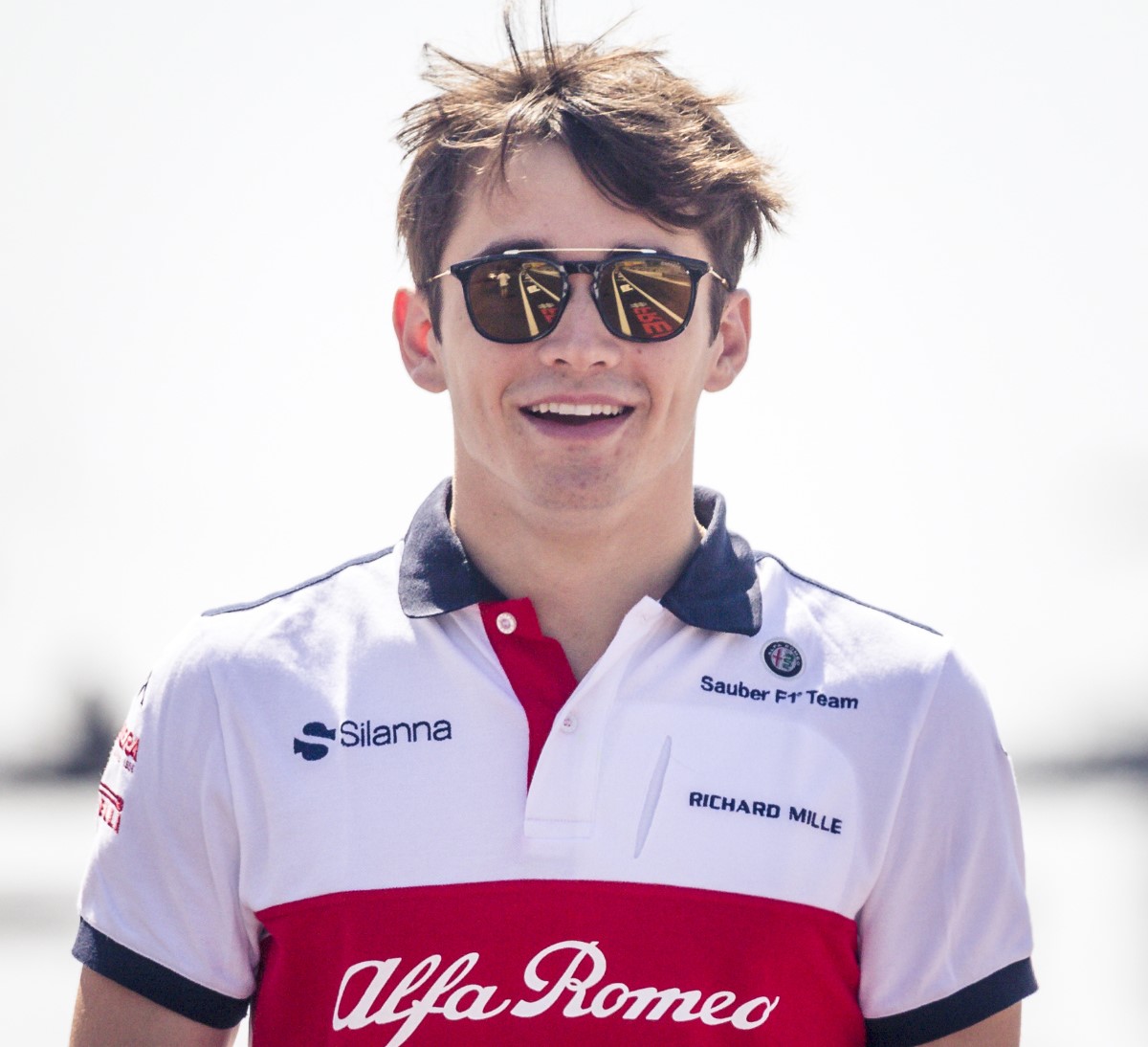 Leclerc (above) will be in the Ferrari, Gasly in the Red Bull