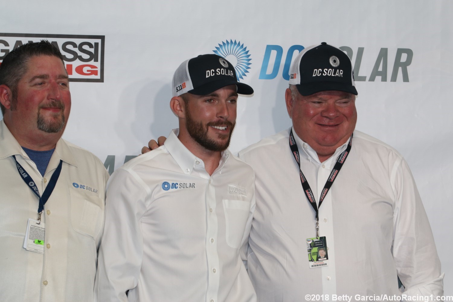 Chastain (c) with Chip Ganassi (R)