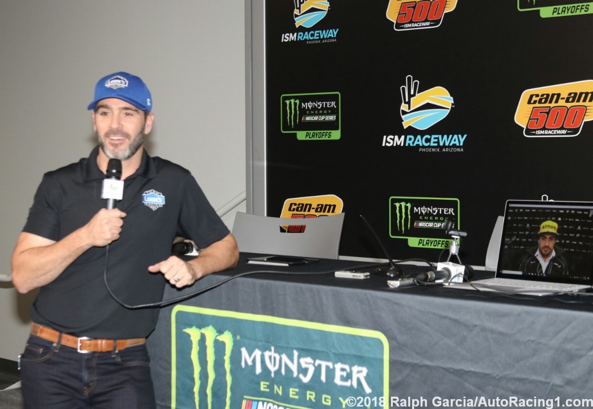 Alonso was in Brazil for the Brazilian GP and webcasted in on the laptop on table