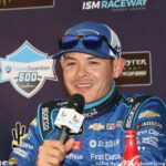 Larson will start outside pole