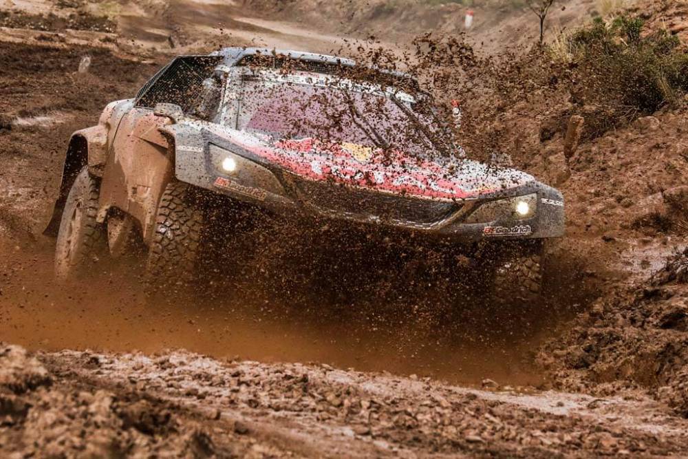 Stage 7 was a muddy day for Sainz and all competitors