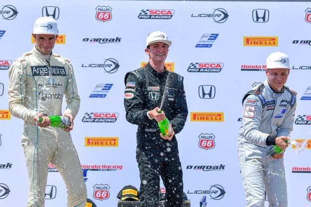 In an exciting world debut, Kyle Kirkwood, Baltazar Leguizamon and John Paul Southern Jr. claimed the first podium of the F3 Americas Championship