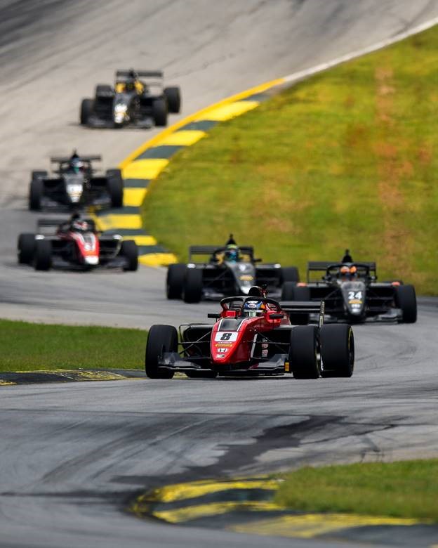 The F3 Americas cars will compete at Barber with IndyCar