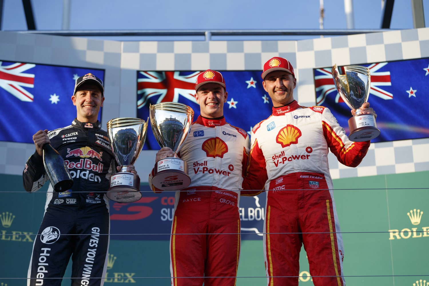 Whincup, McLaughlin and Coulthard