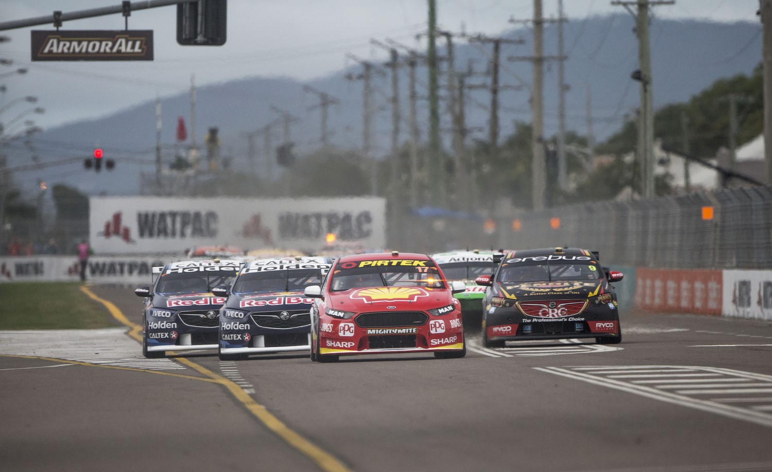 McLaughlin leads at the start but he could not hold off Whincup