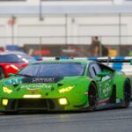 The #11 Lamborghini won in GTD - the first ever for the Italian brand