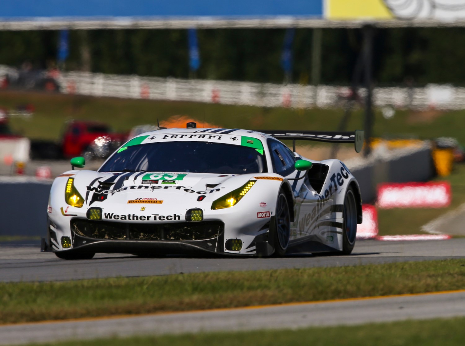 Winning #63 GTD Ferrari