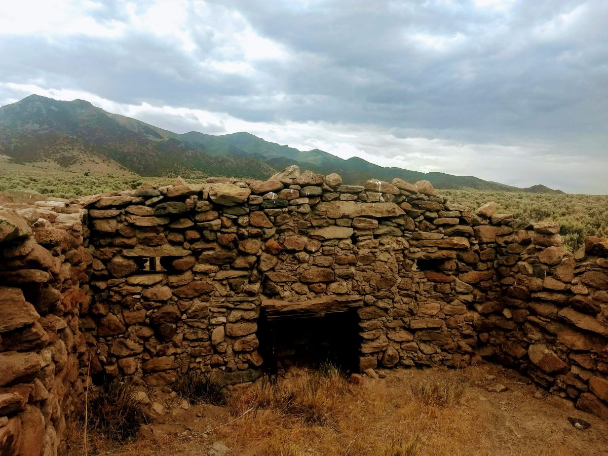 The ruins of the Cold Springs Pony Express Station