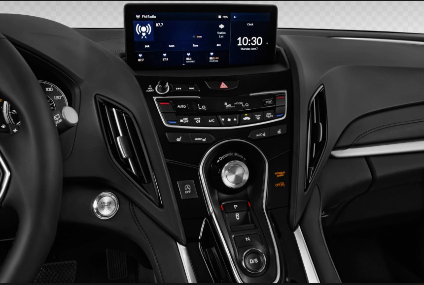 Interior Dash with large touchscreen
