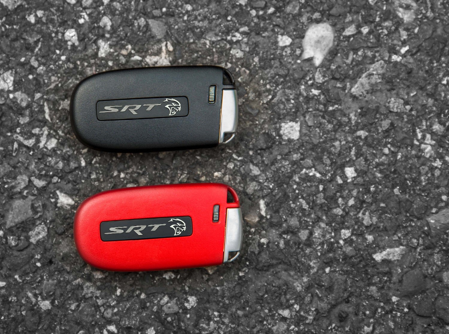 The car comes with two keys. The black key is the go-fast key.  The red key is the 'go really fast' key