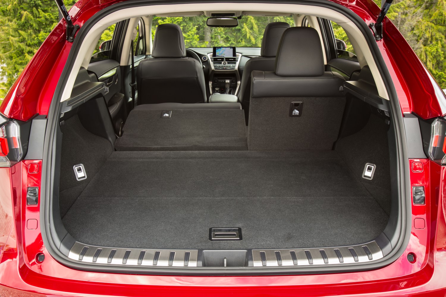 The NX300h has plenty of cargo space