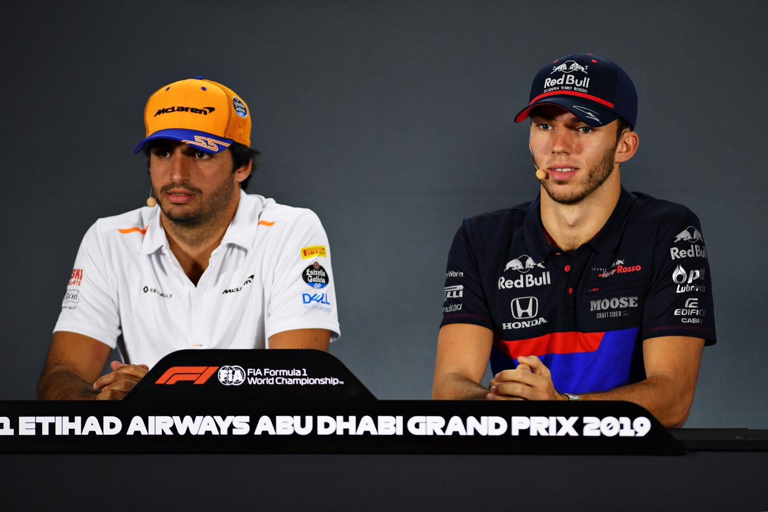 Sainz Jr. and Gasly