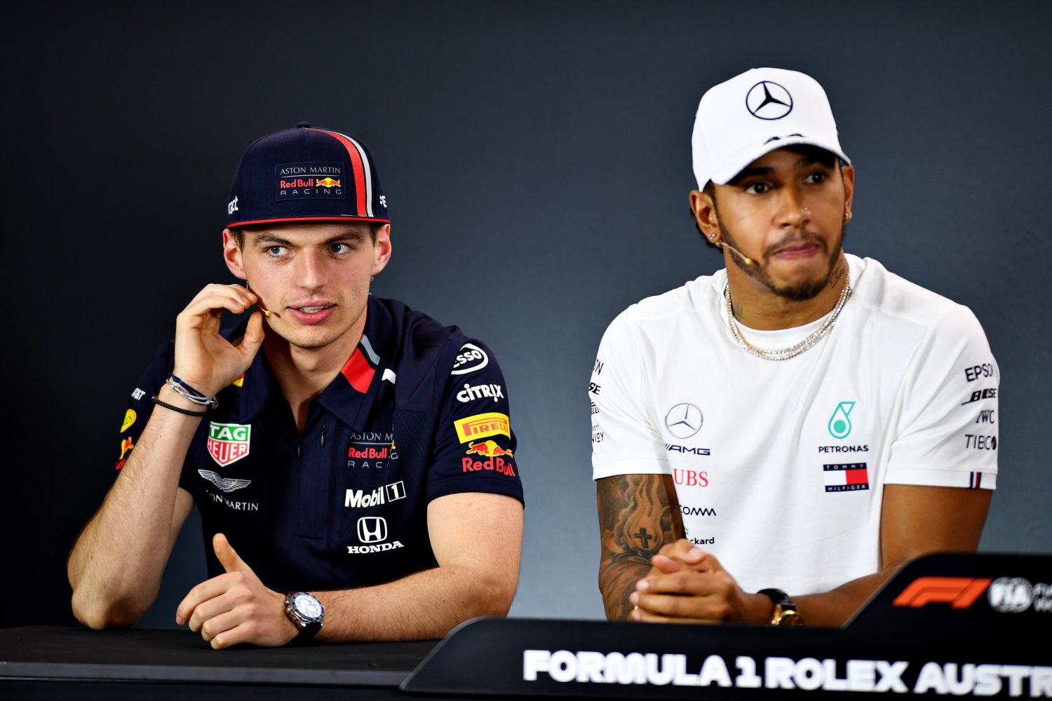 Verstappen and Hamilton