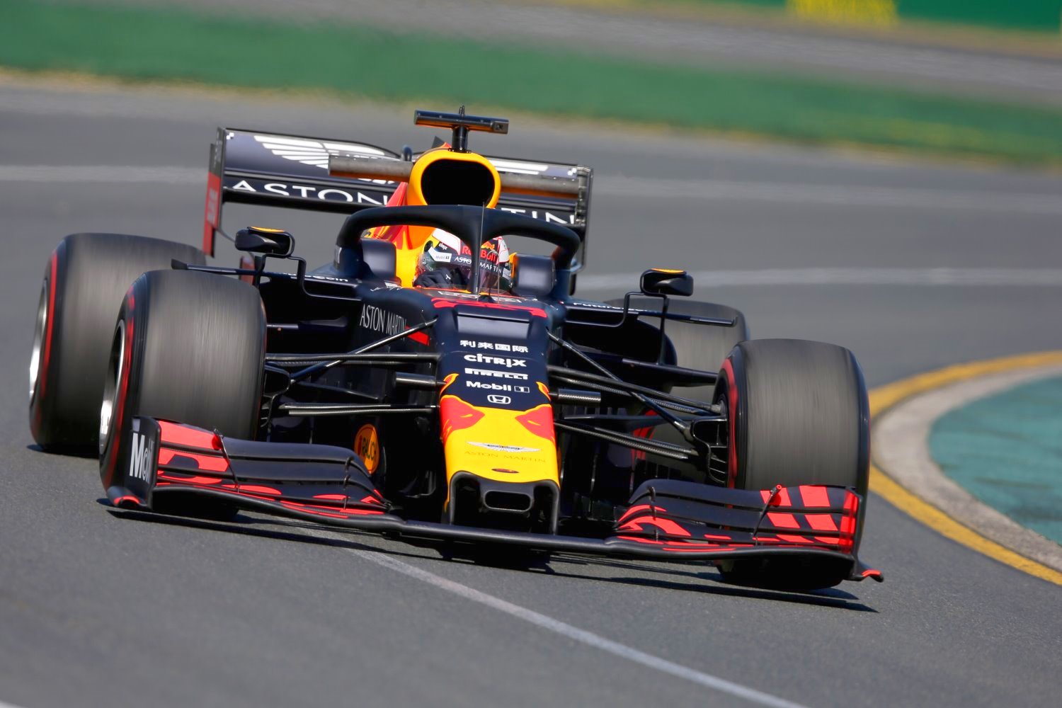 Verstappen pushed Hamilton hard at the end for second