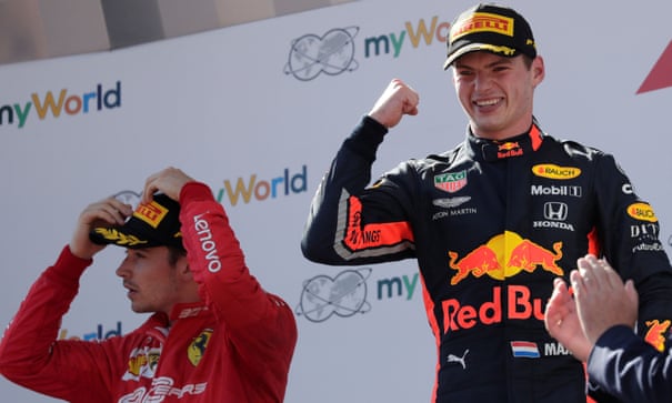 Verstappen ecstatic while Leclerc looks gutted