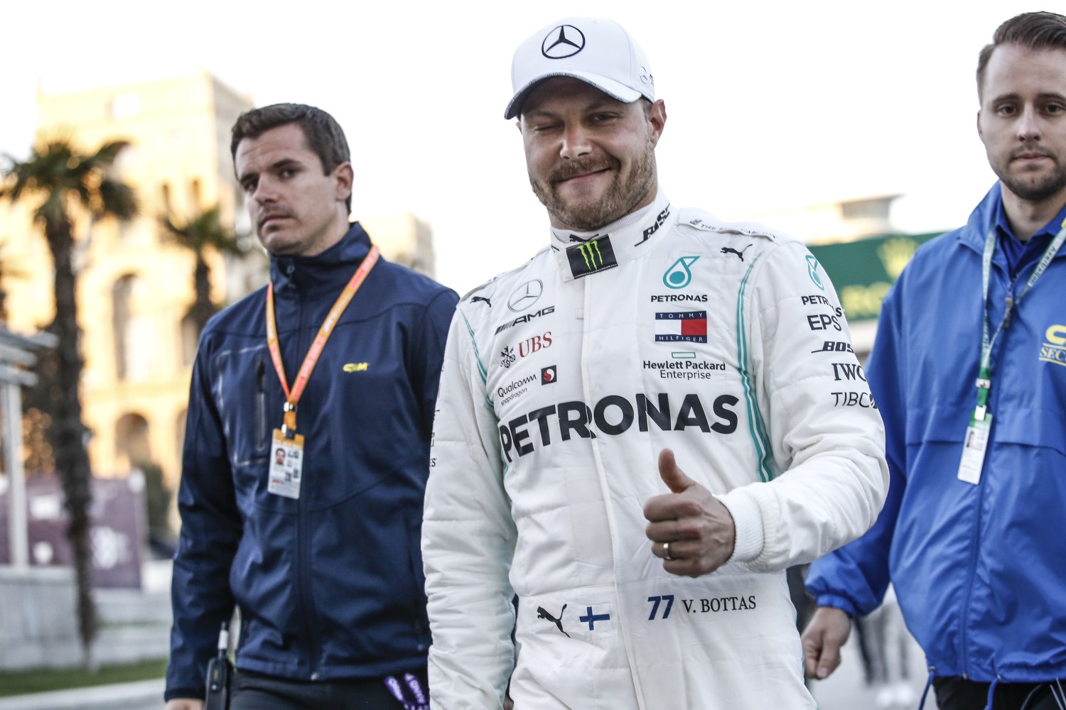 A happy Valtteri Bottas