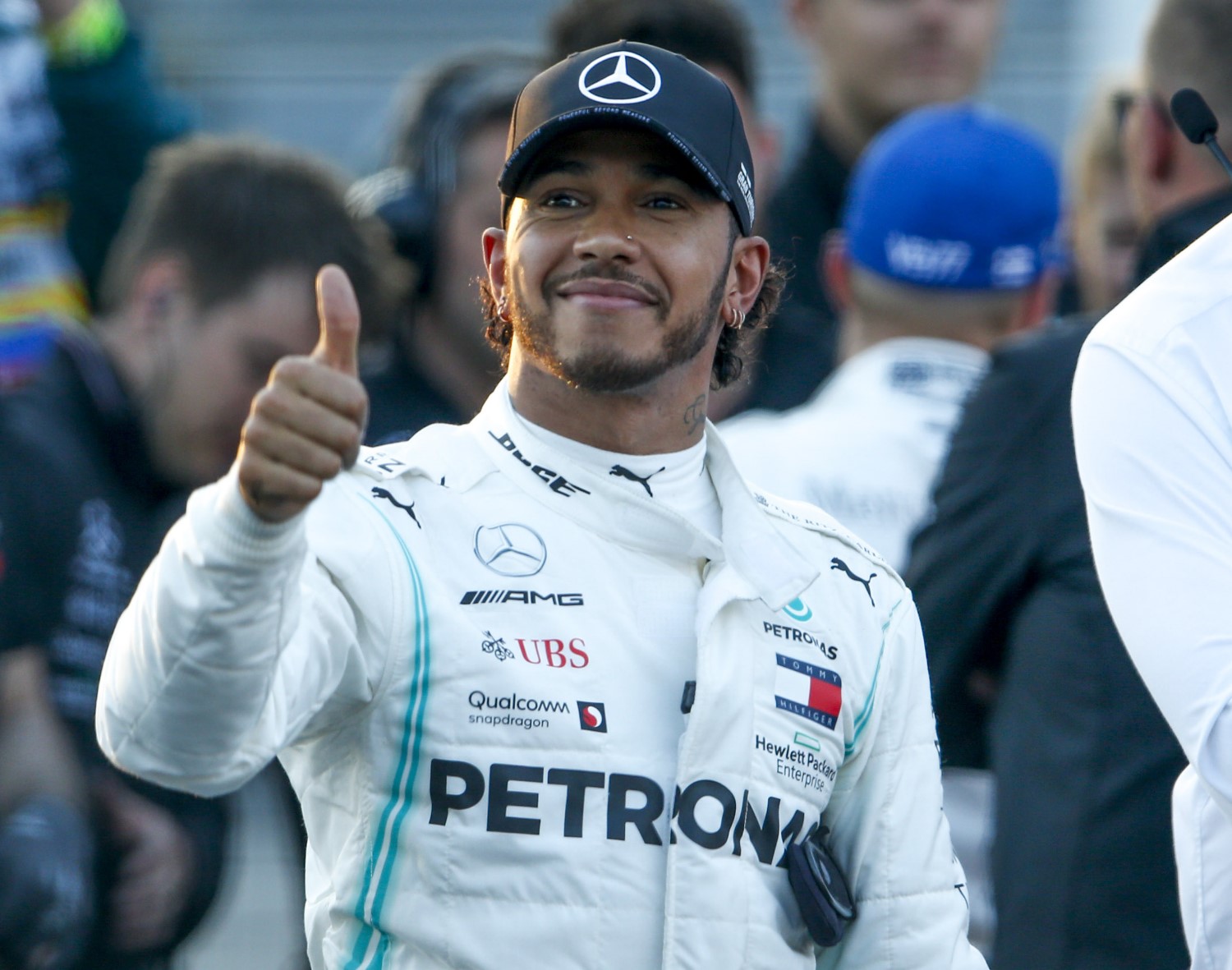 Hamilton happy with a Mercedes front-row lockout
