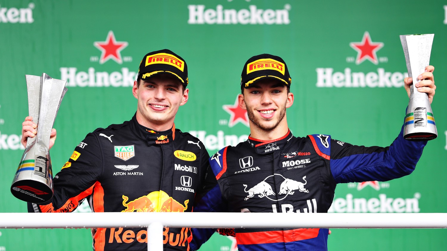 Verstappen celebrates 3rd win of season and Gasly his first podium