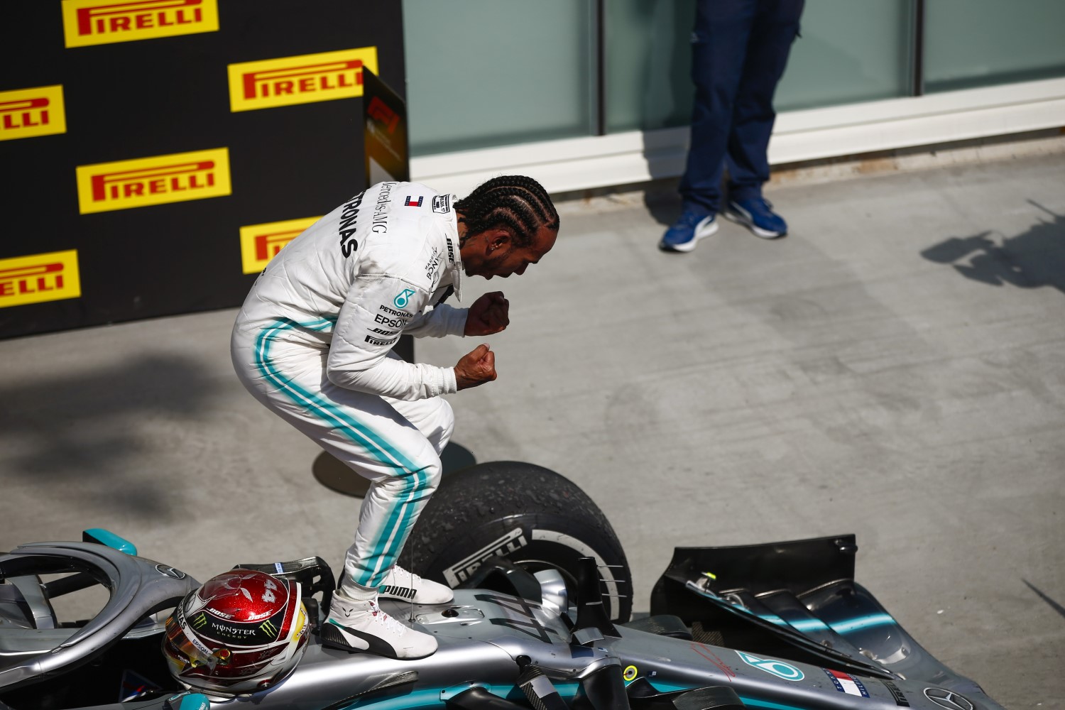 Hamilton in Parc Ferme