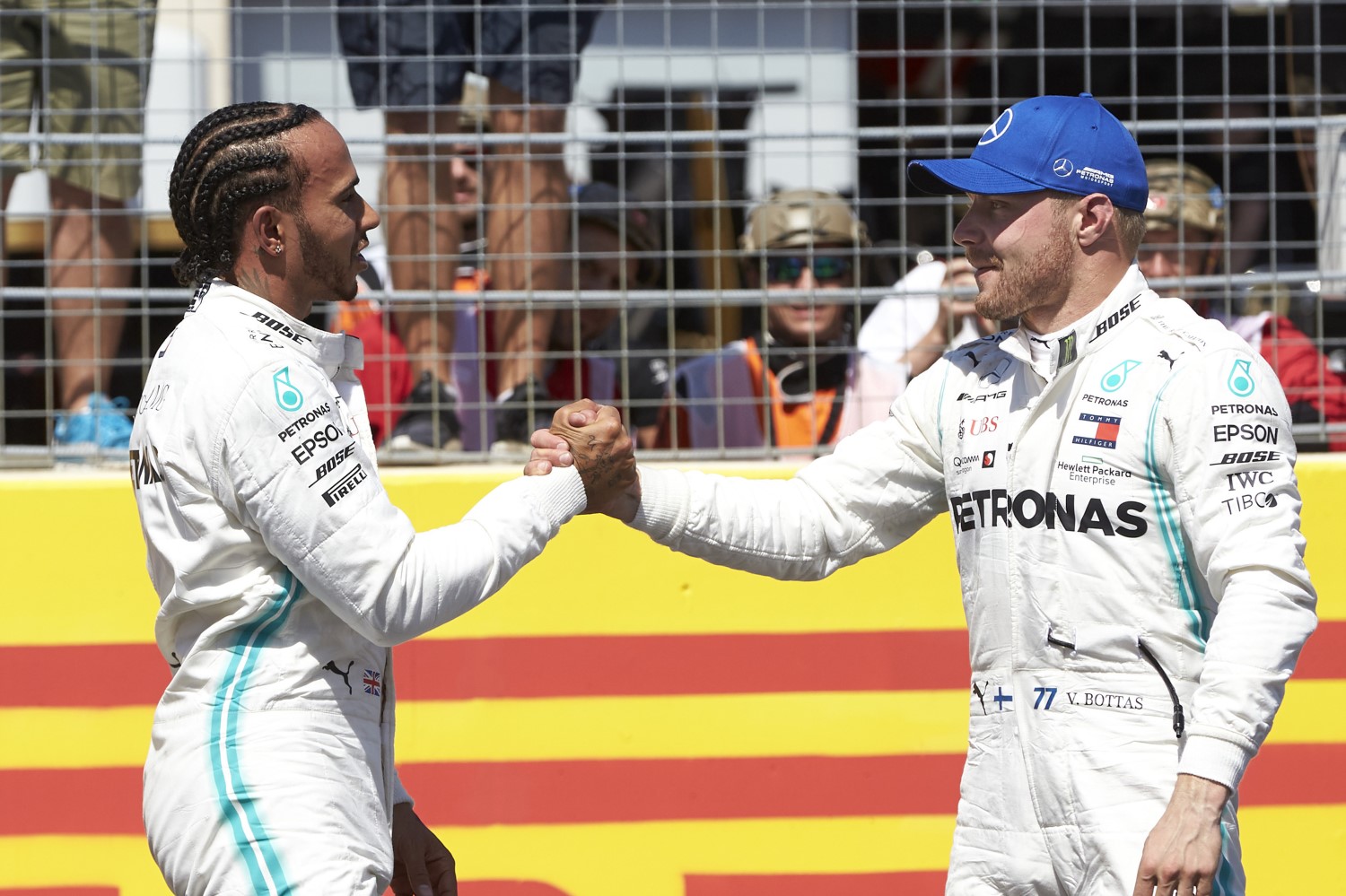 Hamilton and Bottas agree their Mercedes cars cannot be beaten