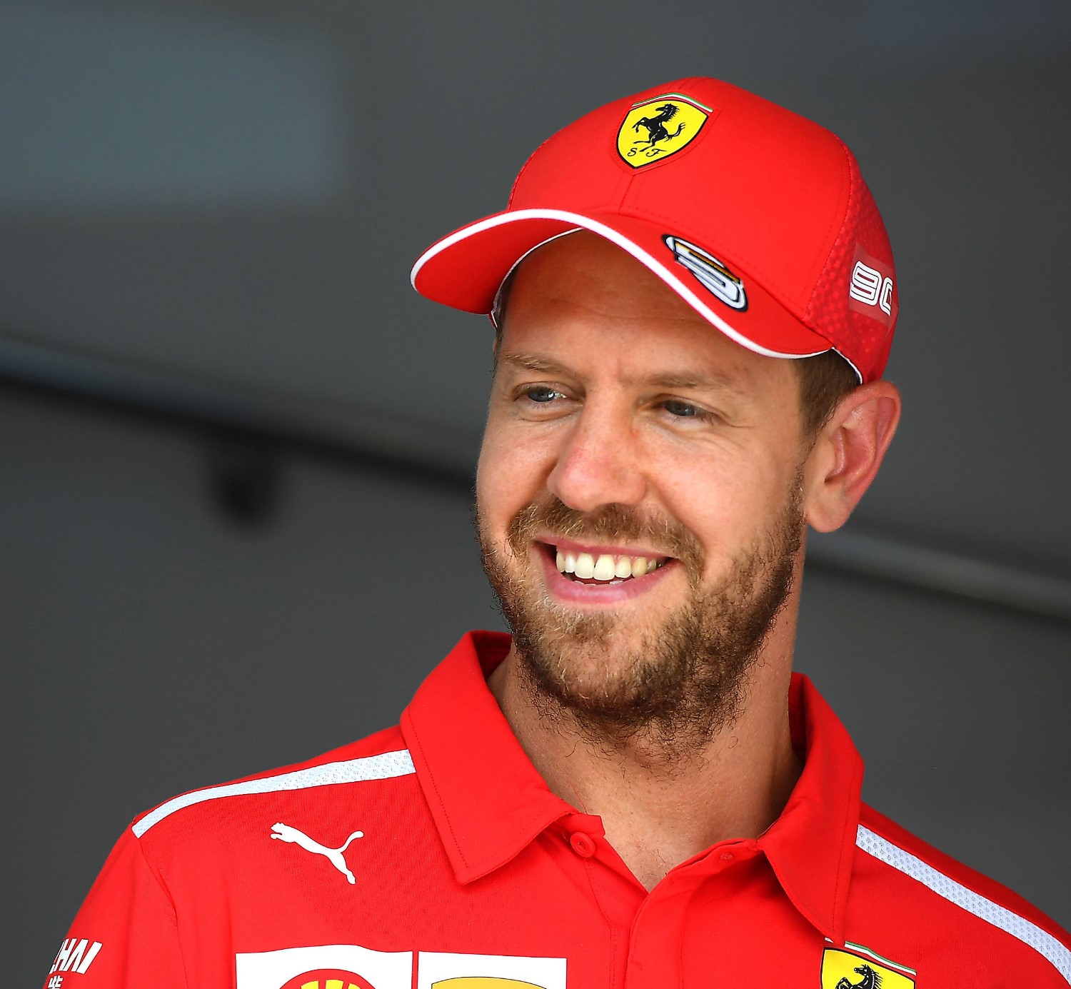 Vettel in good mood at Paul Ricard