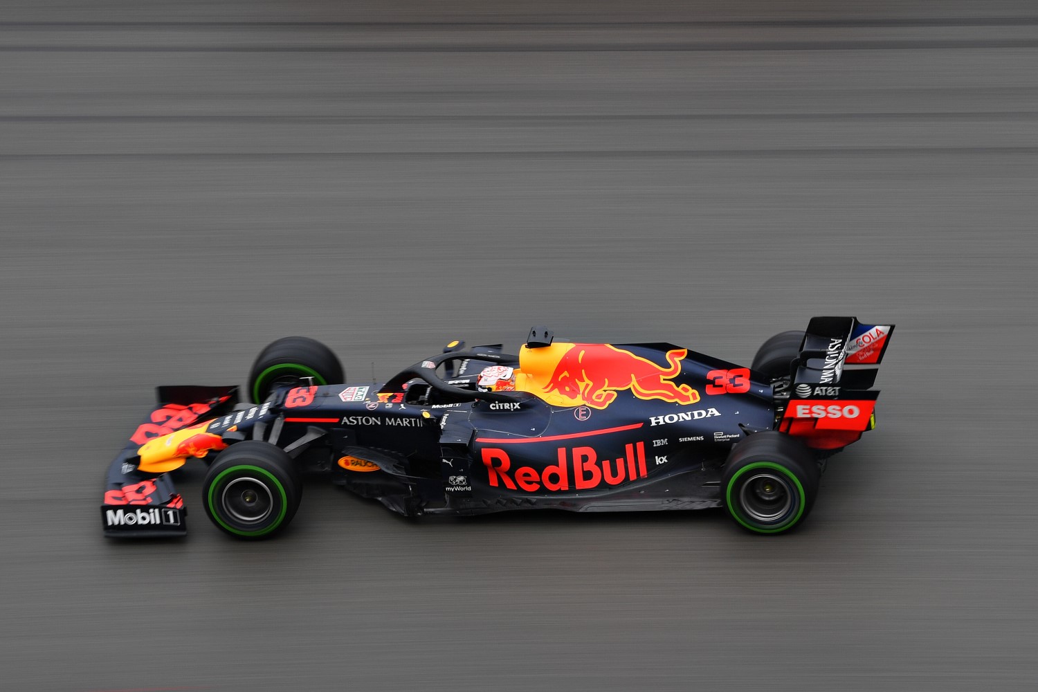 Max Verstappen in the Red Bull Honda