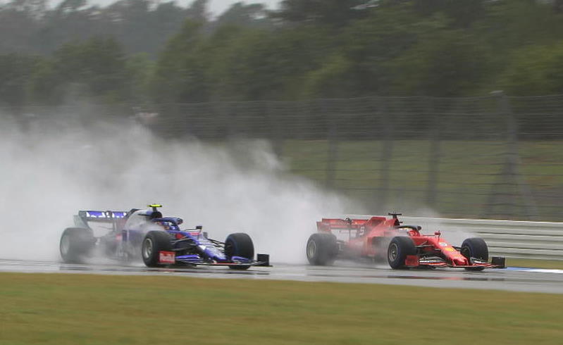 2019 German GP, Vettel passes Kvyat