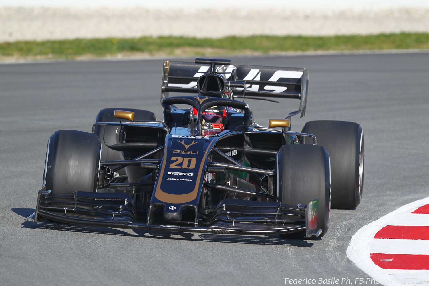Magnussen testing on Tuesday in Barcelona
