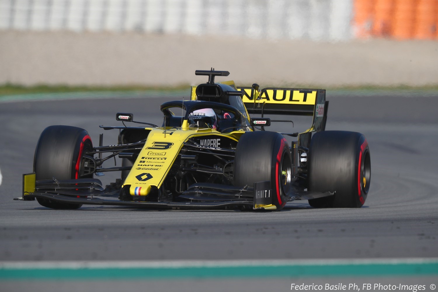 Daniel Ricciardo in the Renault - the team Prost is part of