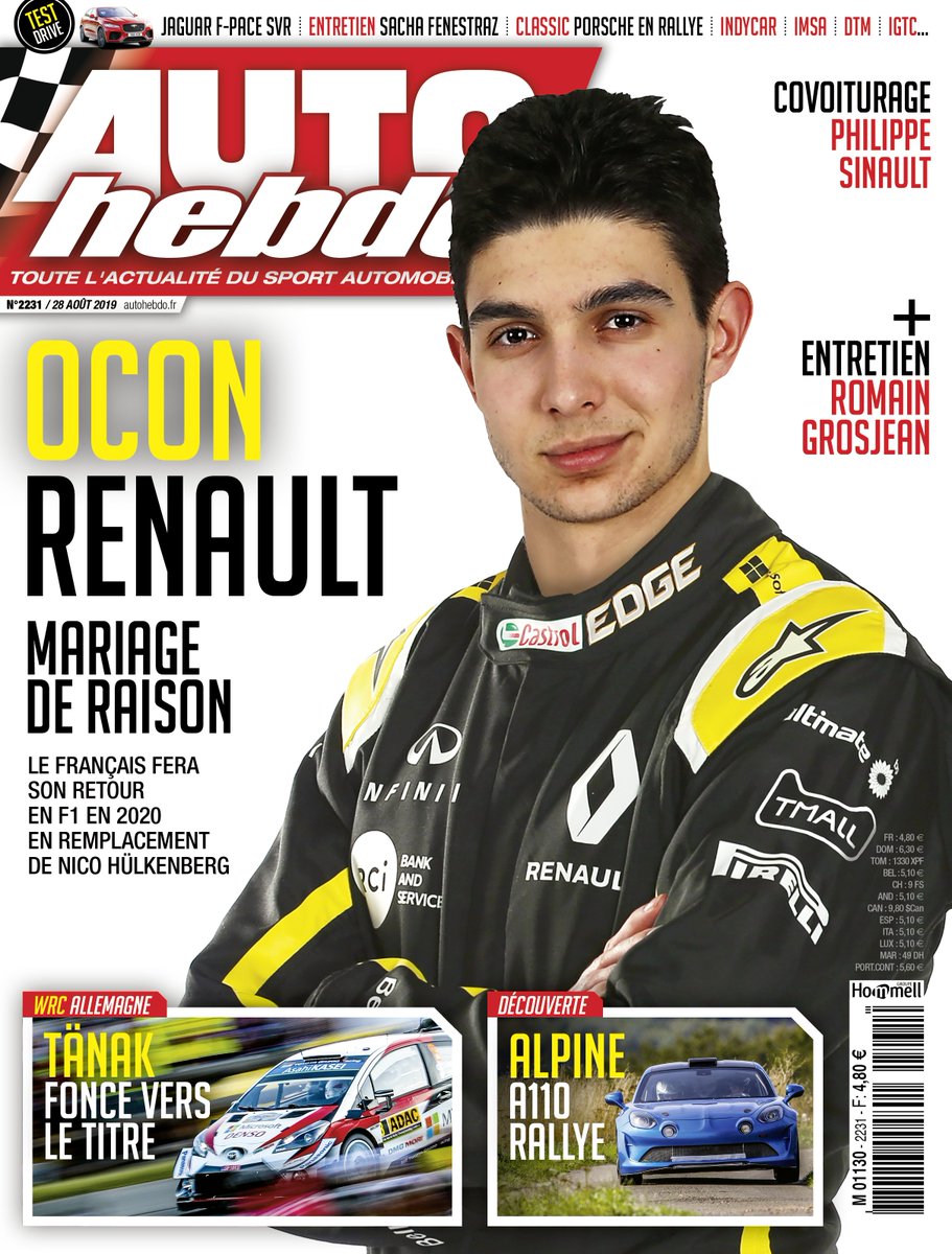 Ocon in Renault uniform